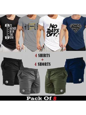 8 Pieces - SNG Deal (4 T-Shirts + 4 Shorts)