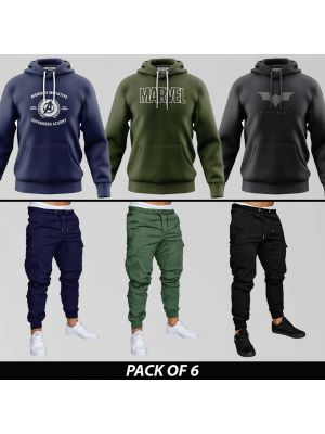 6 Pieces - GBG Deal (3 Hoods + 3 Cargo Pants)