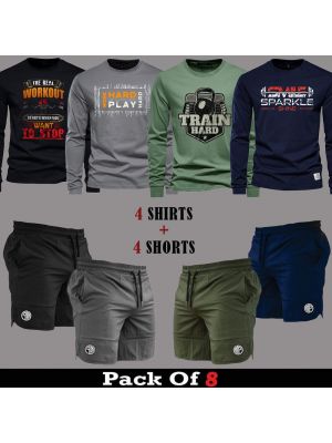 8 Pieces - DDF Deal (4 Full Sleeves + 4 Shorts)