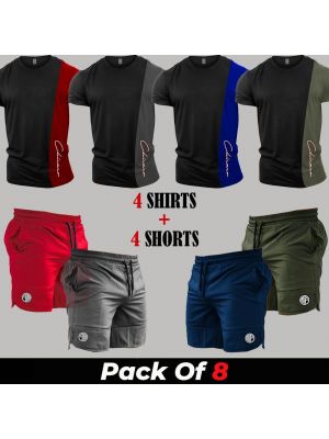 8 Pieces - TNM Deal (4 Panel Shirts + 4 Shorts)