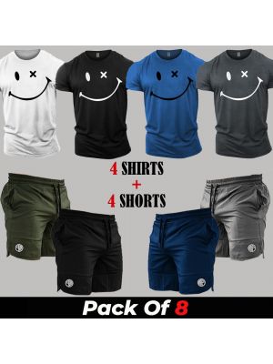 8 Pieces - SMCR Deal (4 Shirts + 4 Shorts)