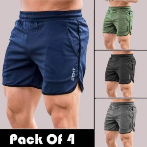 4 Pieces - Side Pipping Men's Shorts