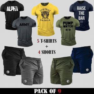 9 Pieces - EKFR Deal (5 Shirts + 4 Shorts)