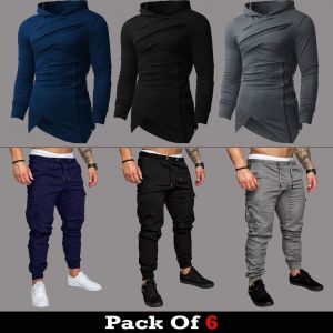 6 Pieces - Scratch Deal (3 Hood Shirts + 3 Cargo Pants)
