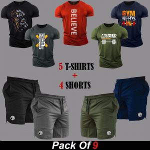 9 Pieces - MJLAK Deal (5 Shirts + 4 Shorts)