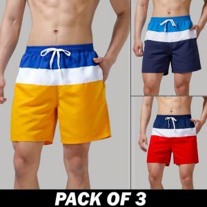 3 Pieces - Beach Men Shorts