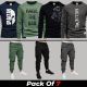 7 Pieces - HGK Deal (4 Full Sleeves + 3 Cargo Pants)