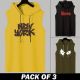 3 Pieces - Hooded Gym Tanks